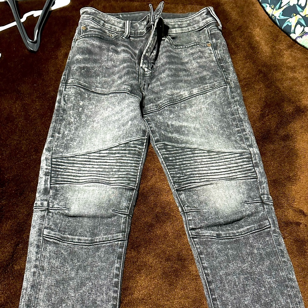 American Eagle stacked skinny moto jeans, 29x30